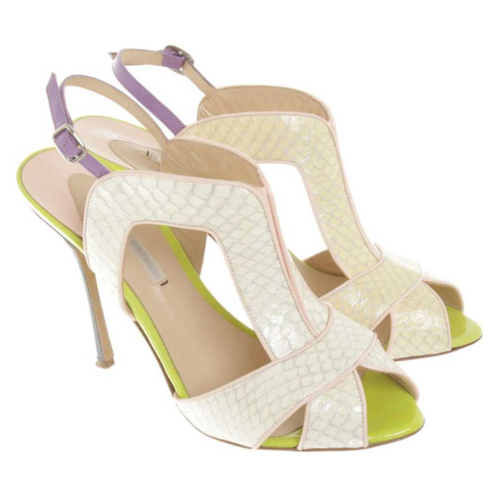 Nicholas Kirkwood pumps with reptile leather look - image 1