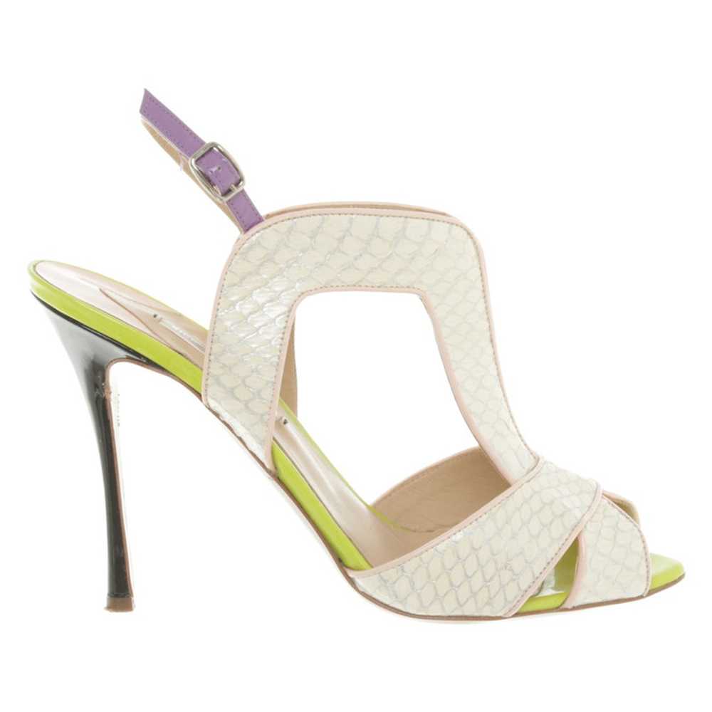 Nicholas Kirkwood pumps with reptile leather look - image 2
