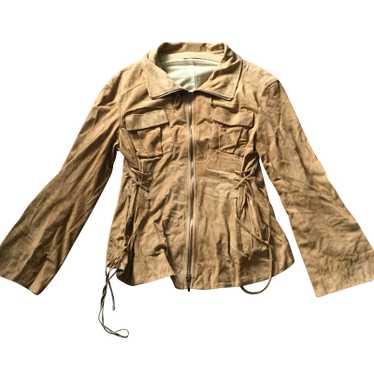 René Lezard Leather jacket in ocher - image 1