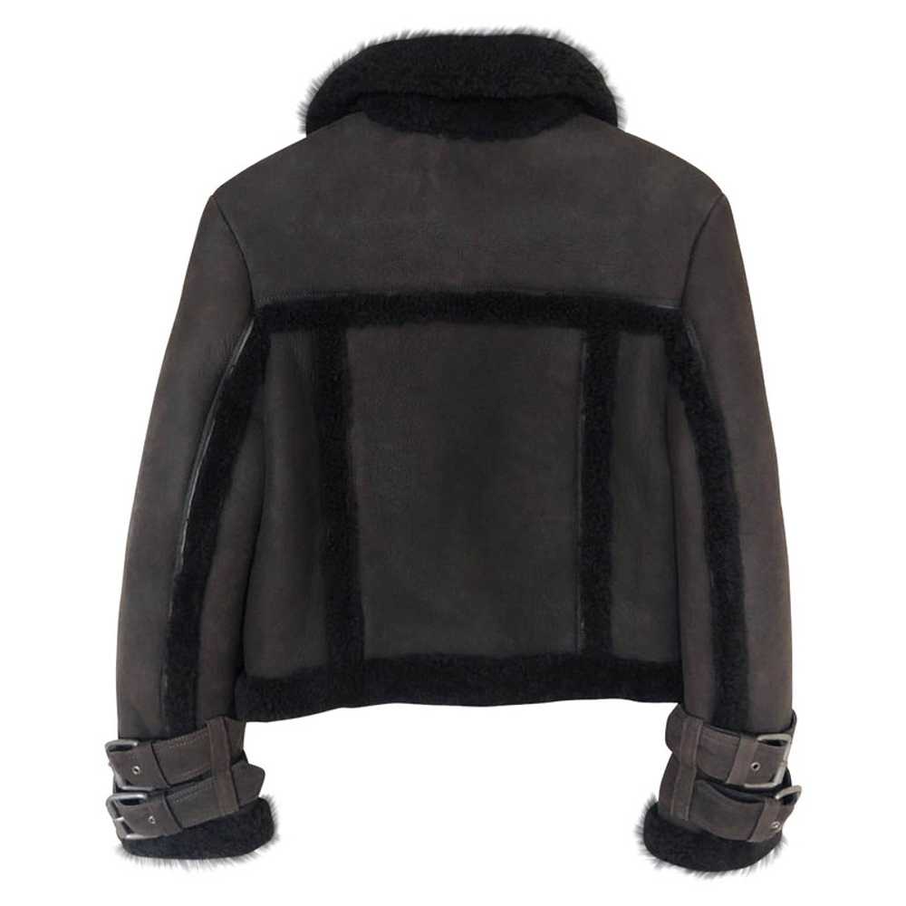 All Saints Jacket/Coat Leather in Grey - Gem