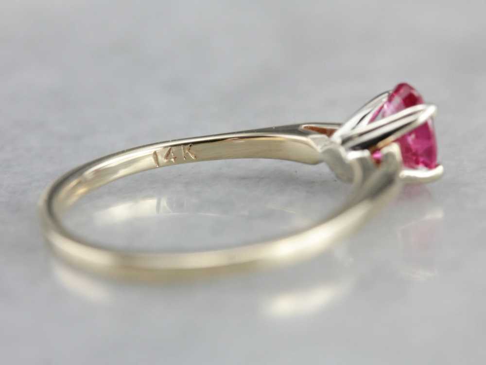 Ruby Solitaire Engagement Ring - image 3