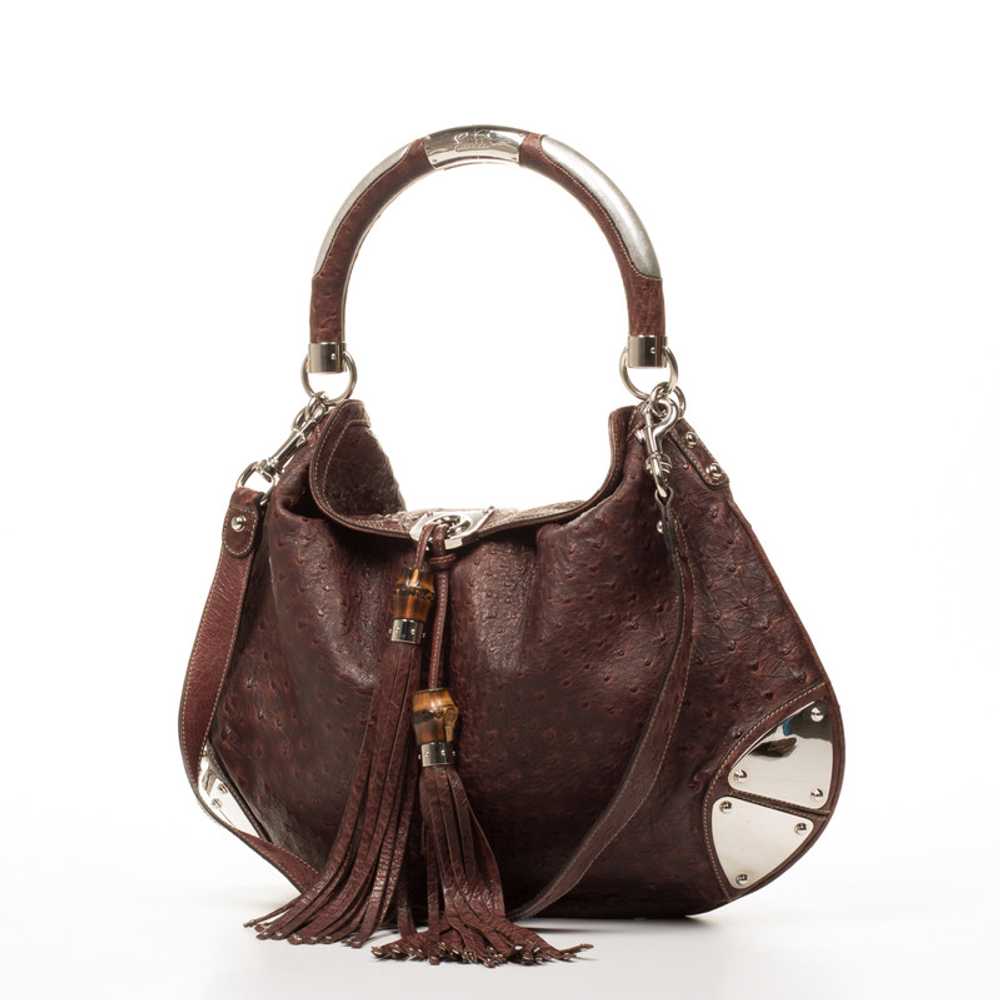 Gucci Handbag Leather in Brown - image 3