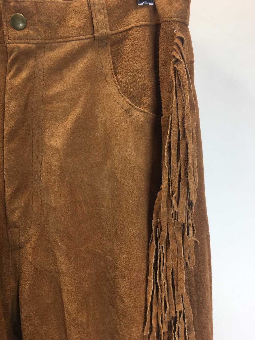 90’s W Suede Pants - image 3