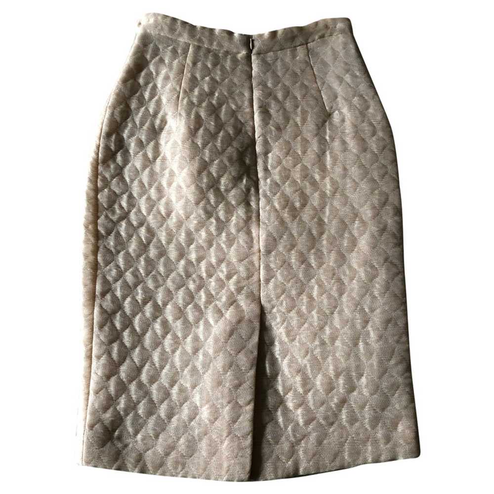 Miu Miu Skirt Silk in Beige - image 2