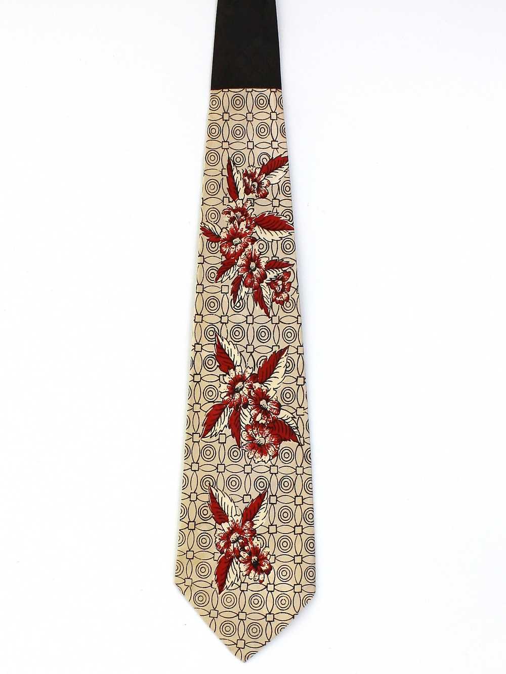 1940's Oxford Cravat Mens Wide Swing Necktie - image 1