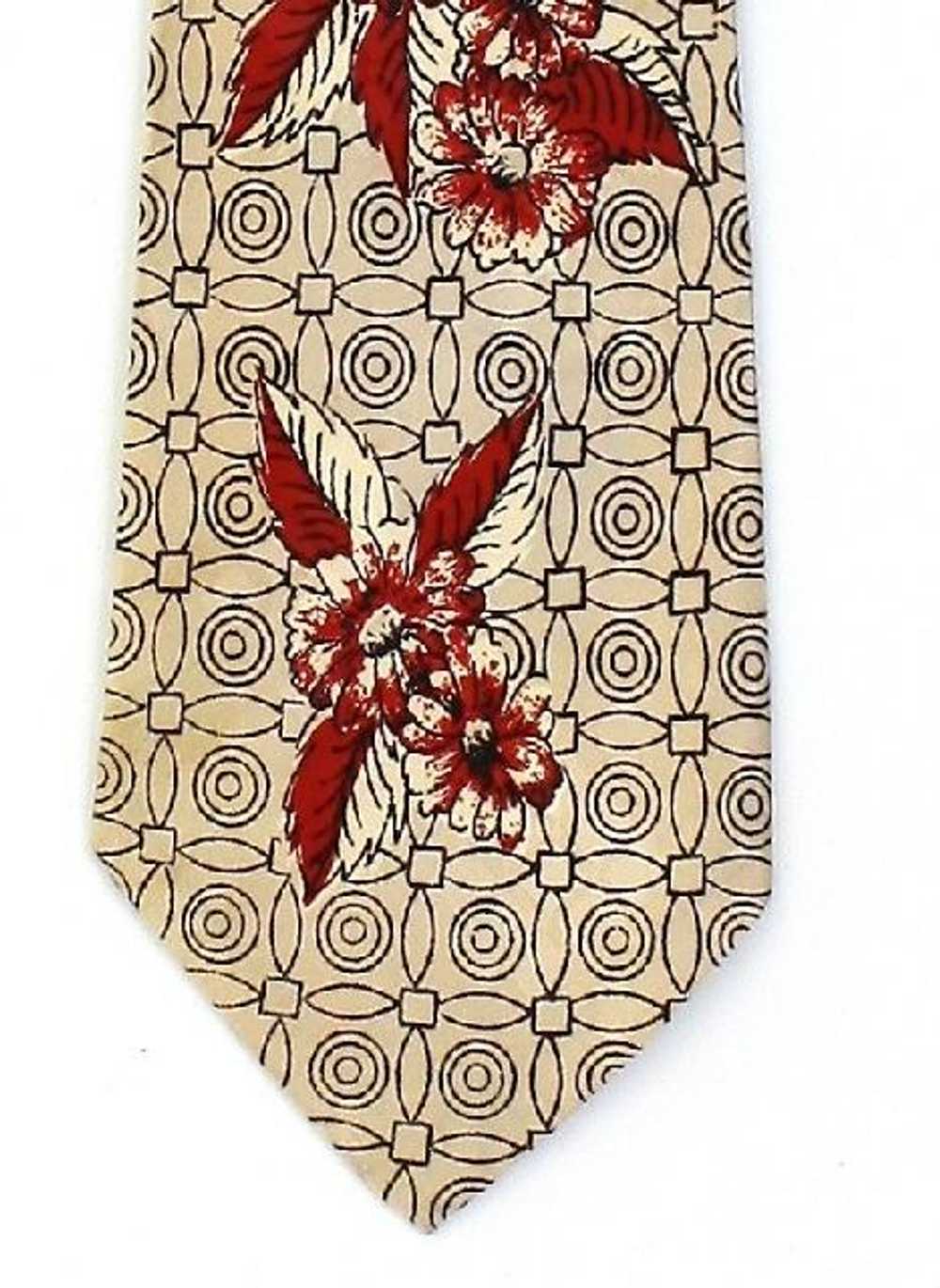 1940's Oxford Cravat Mens Wide Swing Necktie - image 2