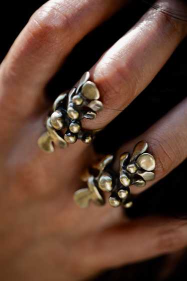 Persephone: Brutalist-Inspired Floral Ring