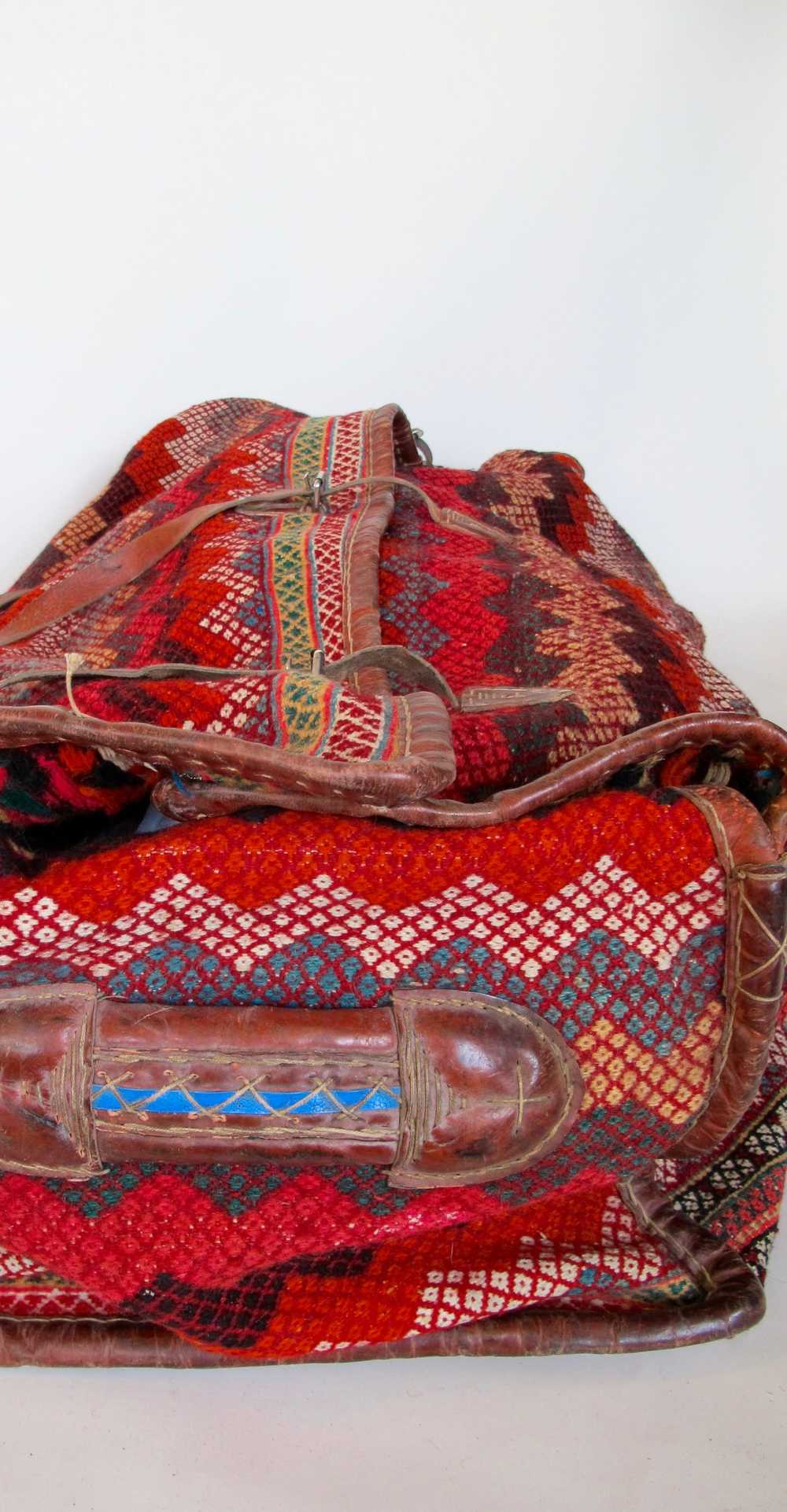 Tribal Hand-Woven Carpet Storage Bag - image 3