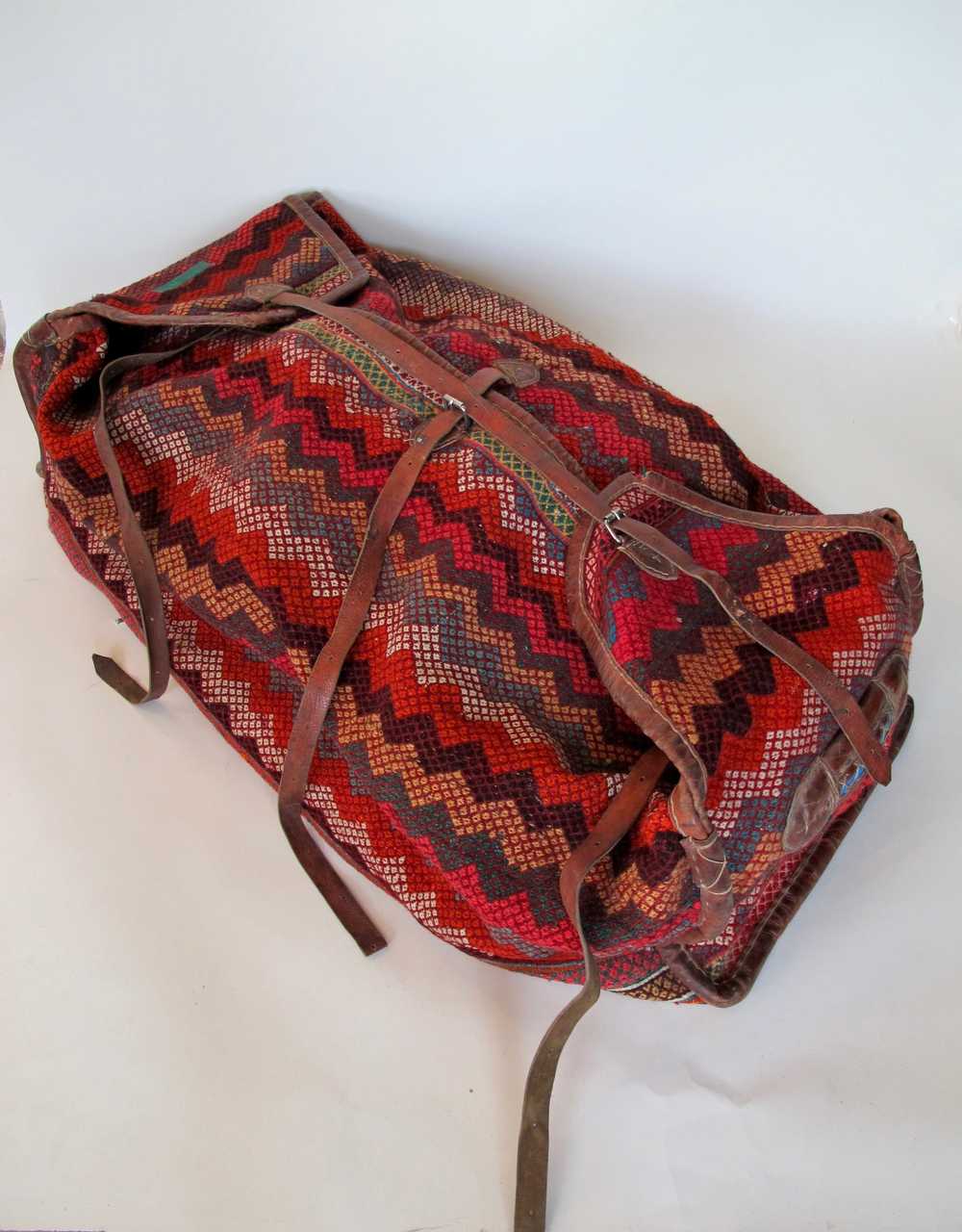 Tribal Hand-Woven Carpet Storage Bag - image 4
