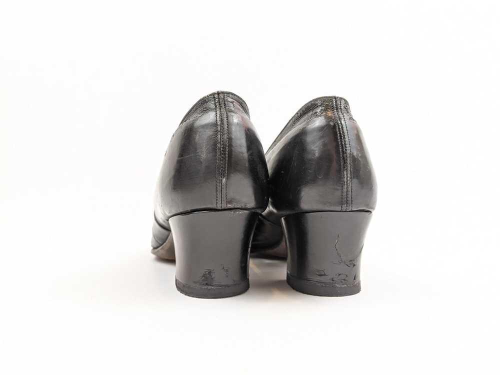 1910s-1920s Buckle Leather Heels | Approx Size 8-… - image 7