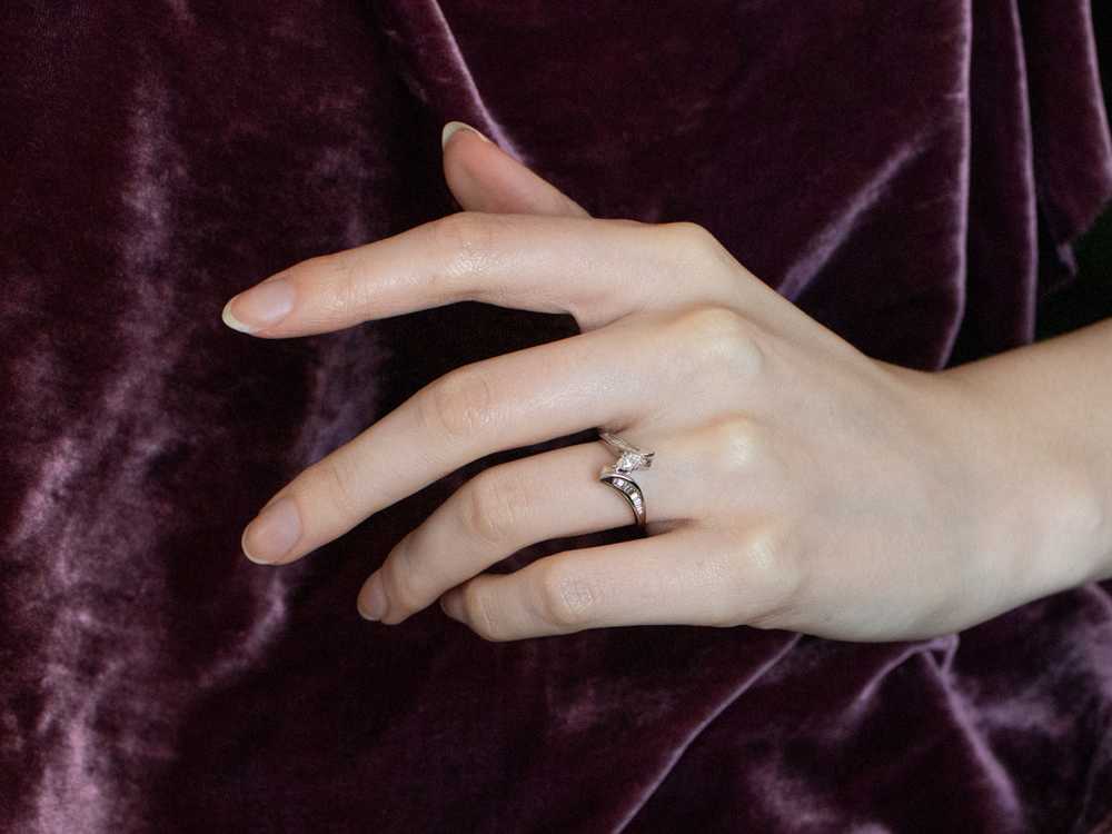 Marquise Diamond Bypass Ring - image 10