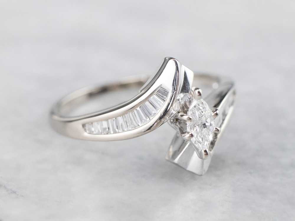 Marquise Diamond Bypass Ring - image 2