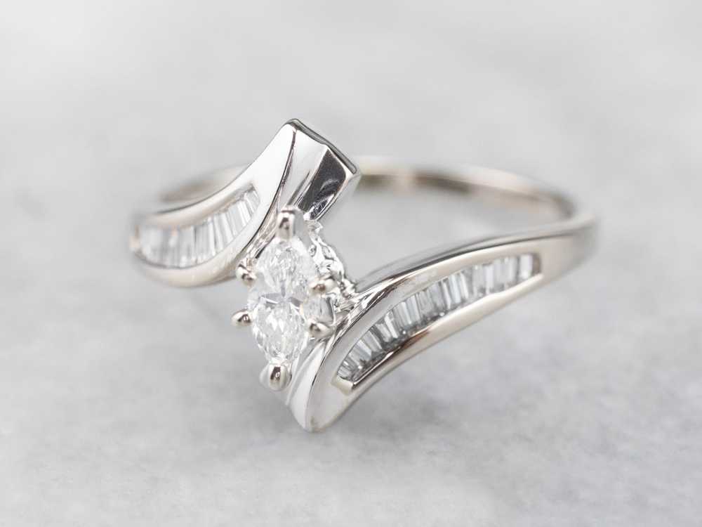 Marquise Diamond Bypass Ring - image 3