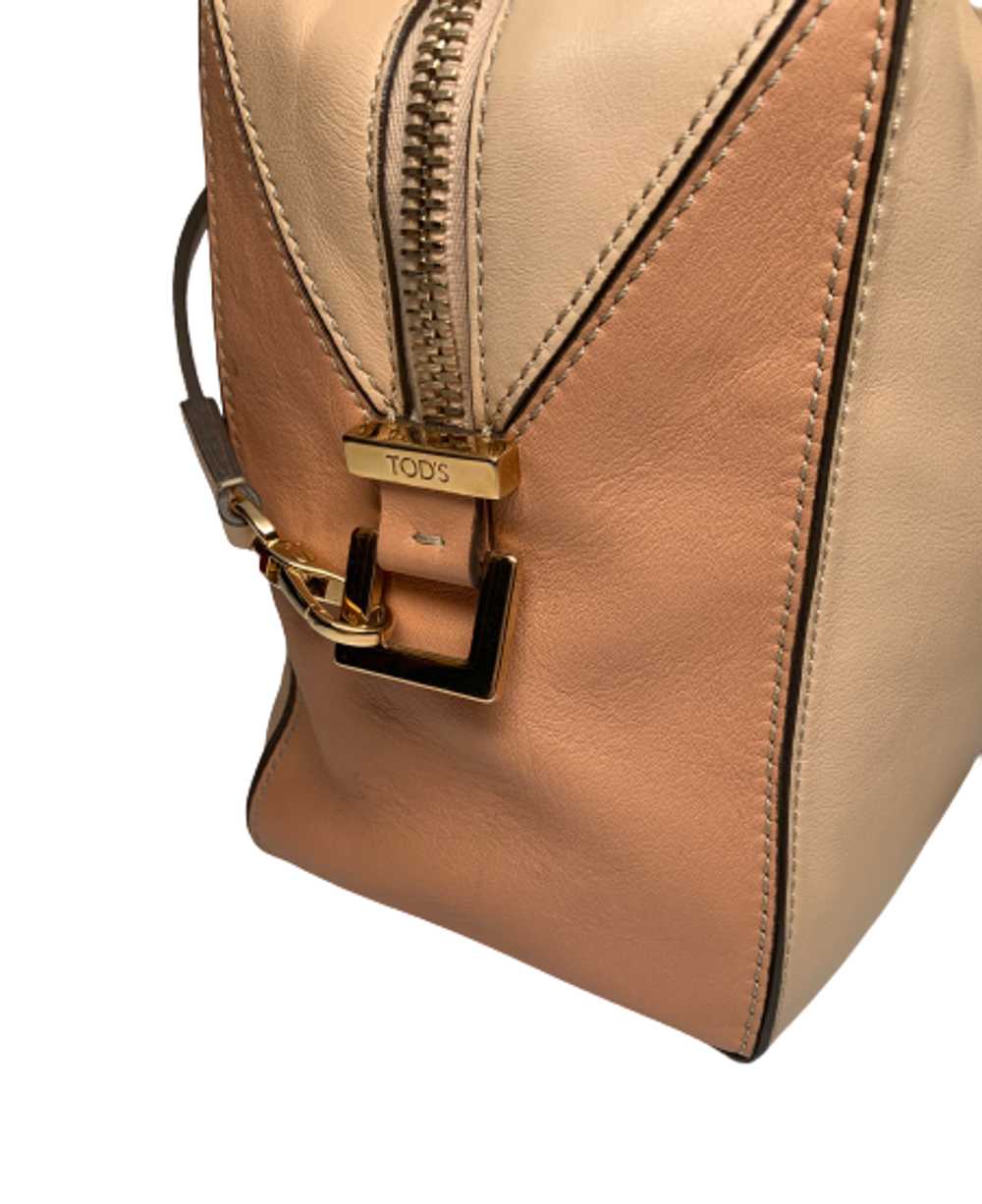 Tod’s Beige Two Tone Leather Handbag - image 2