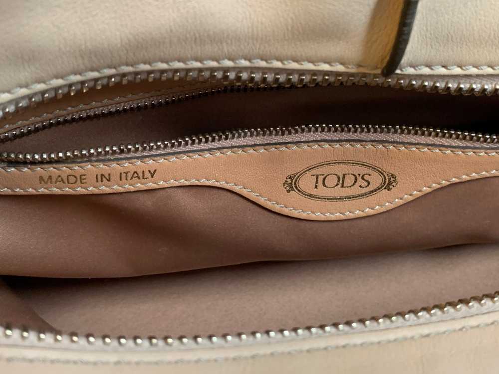 Tod’s Beige Two Tone Leather Handbag - image 4