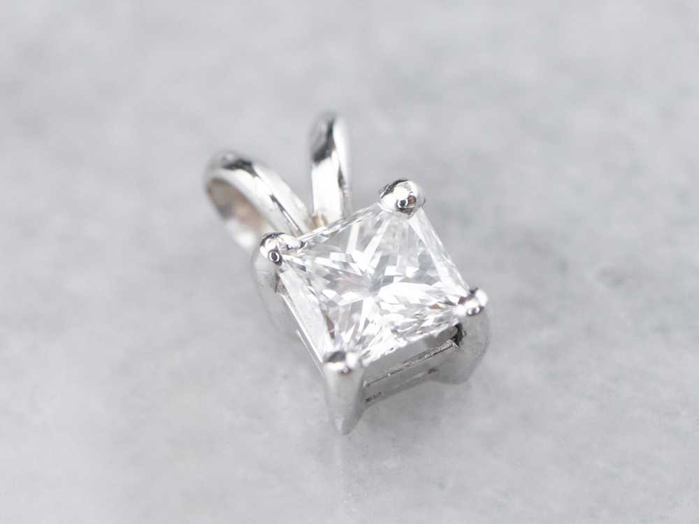 Princess Cut Diamond Pendant - image 1