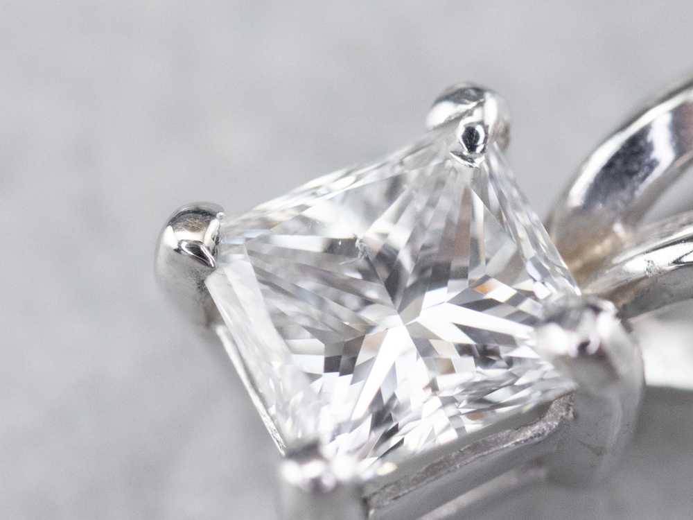 Princess Cut Diamond Pendant - image 6