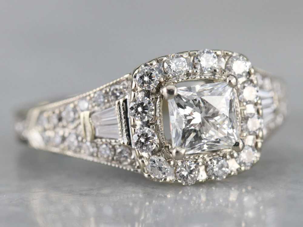 Modern Neil Lane Princess Cut Diamond Engagement … - image 1