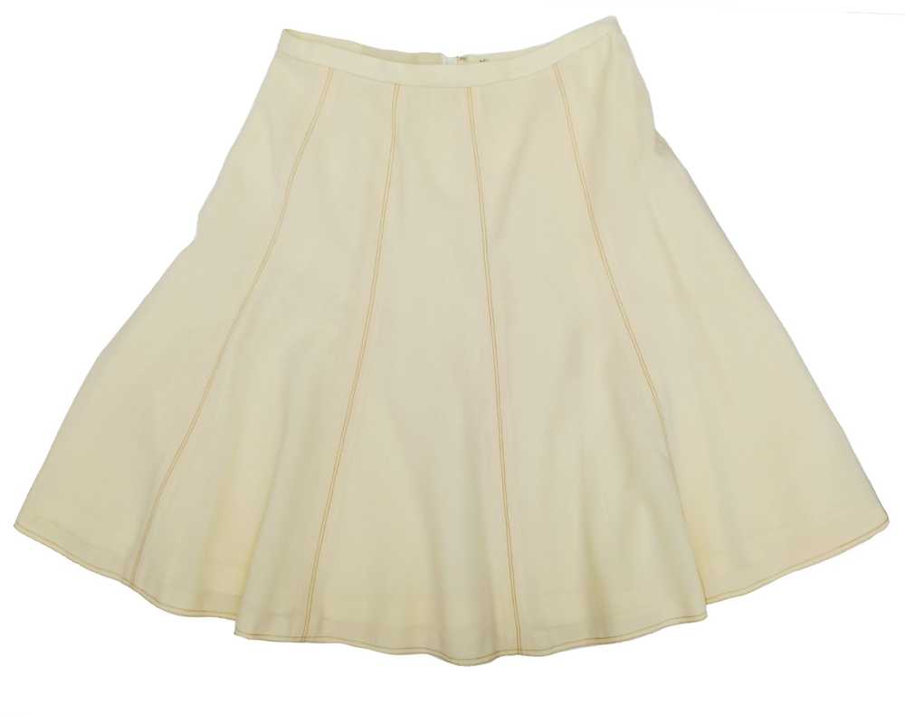 Bill Gibb Vintage Skirt Suit in Cream Wool Crepe … - image 8
