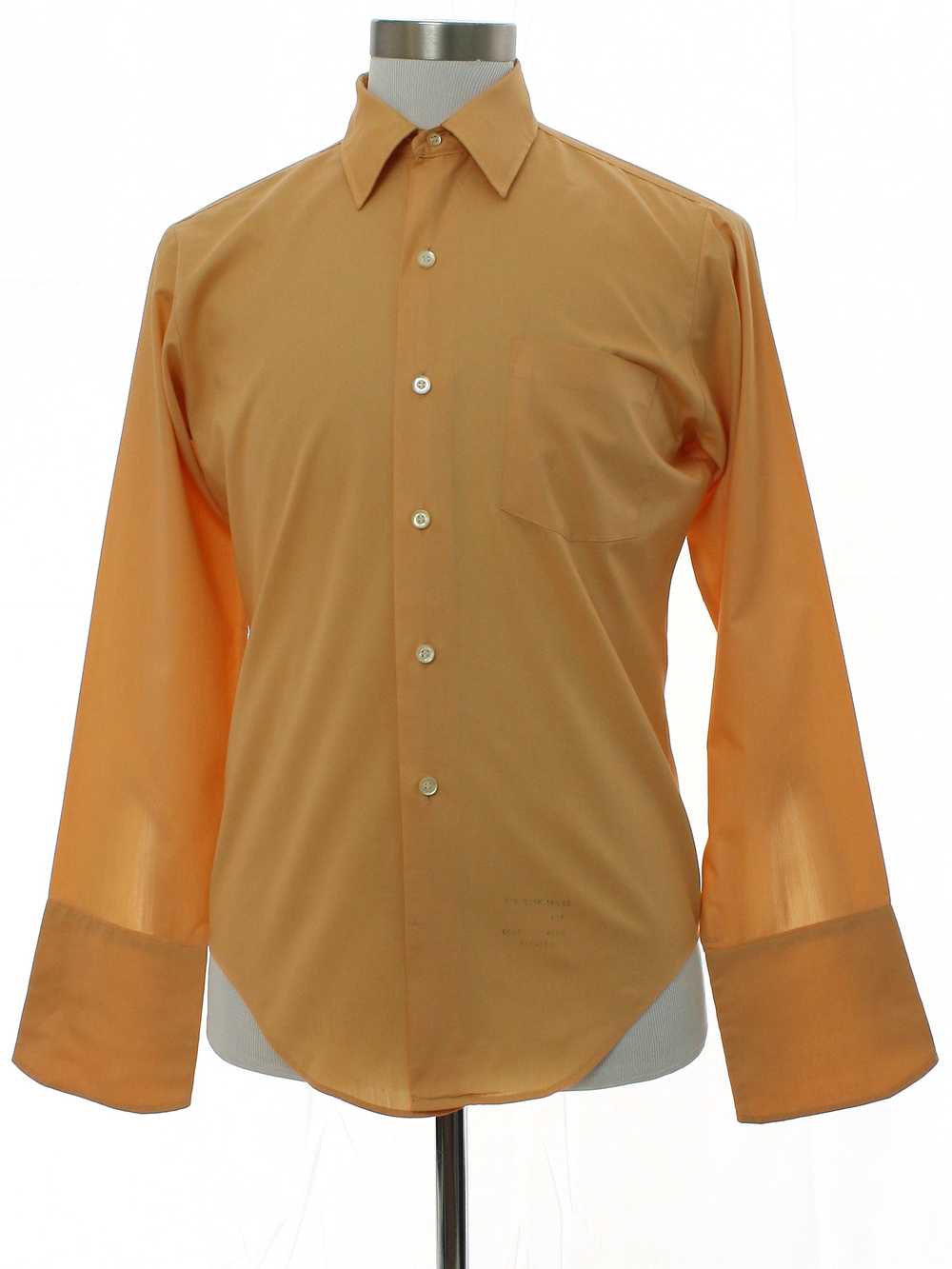 1960's Towncraft Mens Mod French Cuff Shirt - image 1
