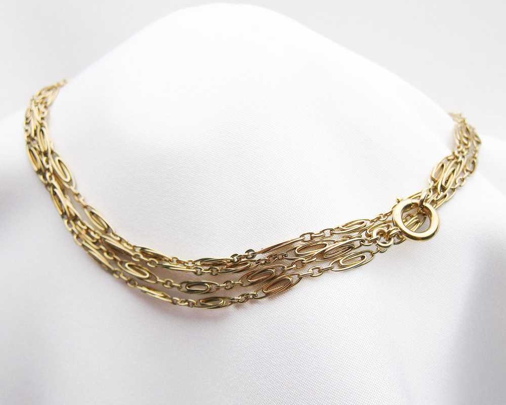 c. 1910 French 18KT Gold Chain - image 1
