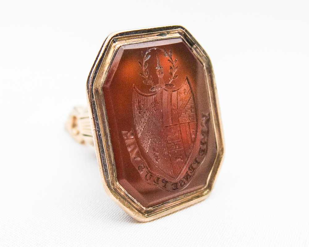 Early-Victorian Carnelian Fob - image 1