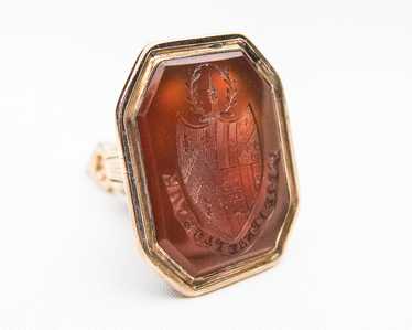 Early-Victorian Carnelian Fob - image 1