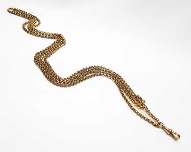 Victorian English 9KT Gold Chain - image 1