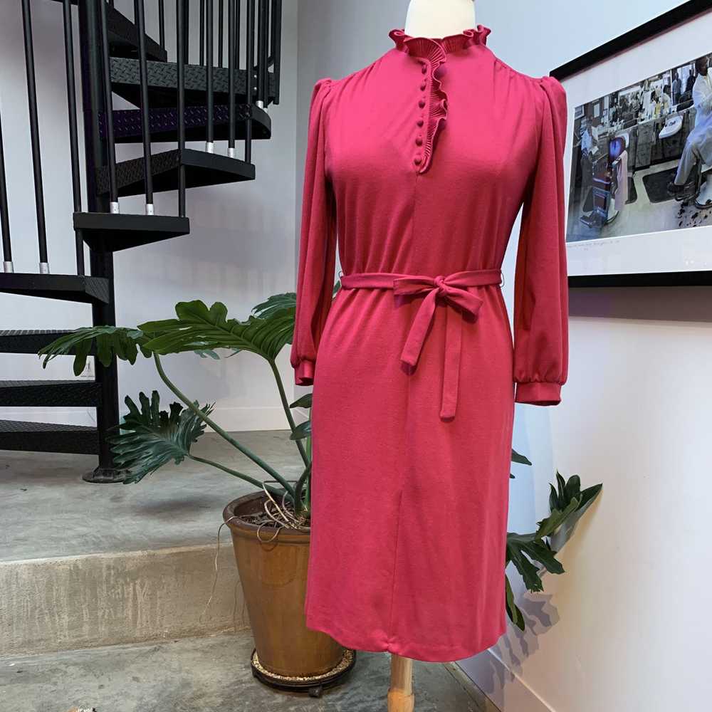 1970s Secretary Midi Dress - image 1