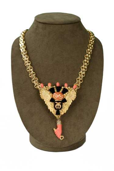 MINADEO NECKLACE WITH CORAL HAND - image 1