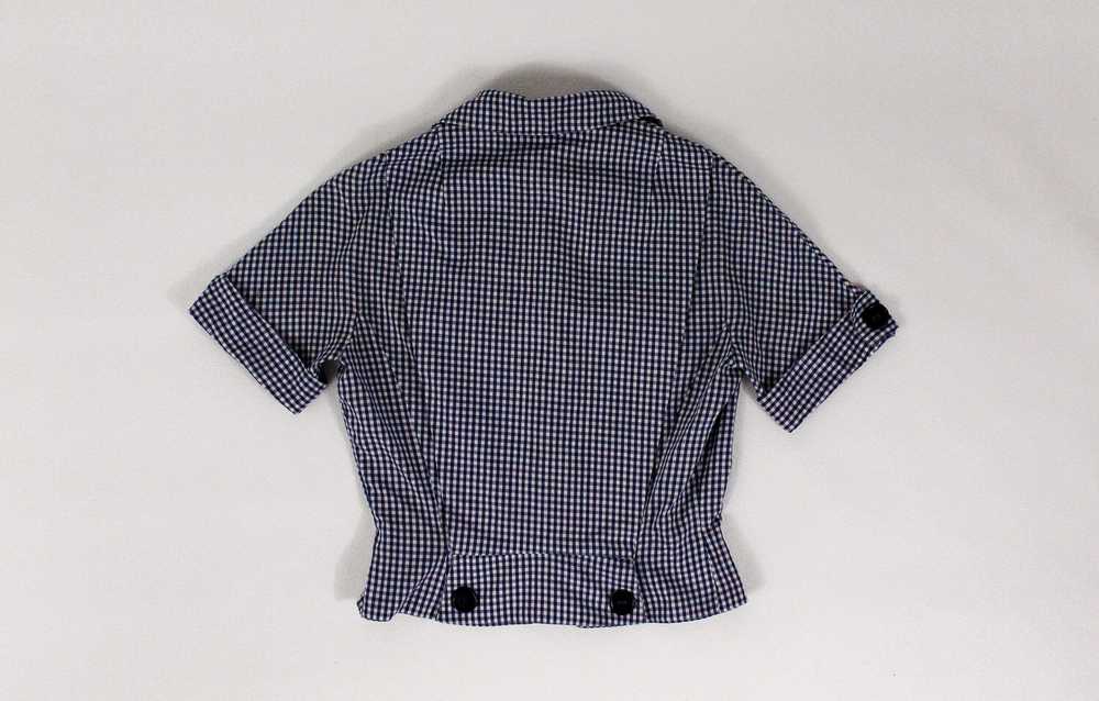 1950s Marshall Field Co Gingham Blouse - image 2