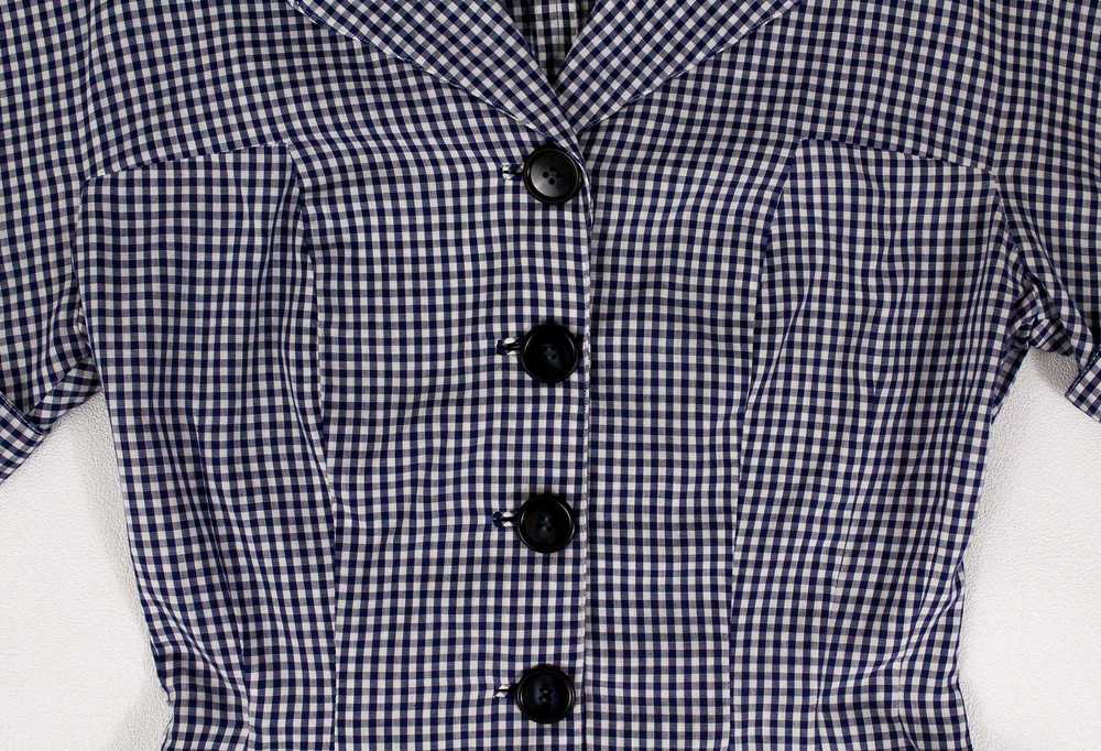 1950s Marshall Field Co Gingham Blouse - image 3