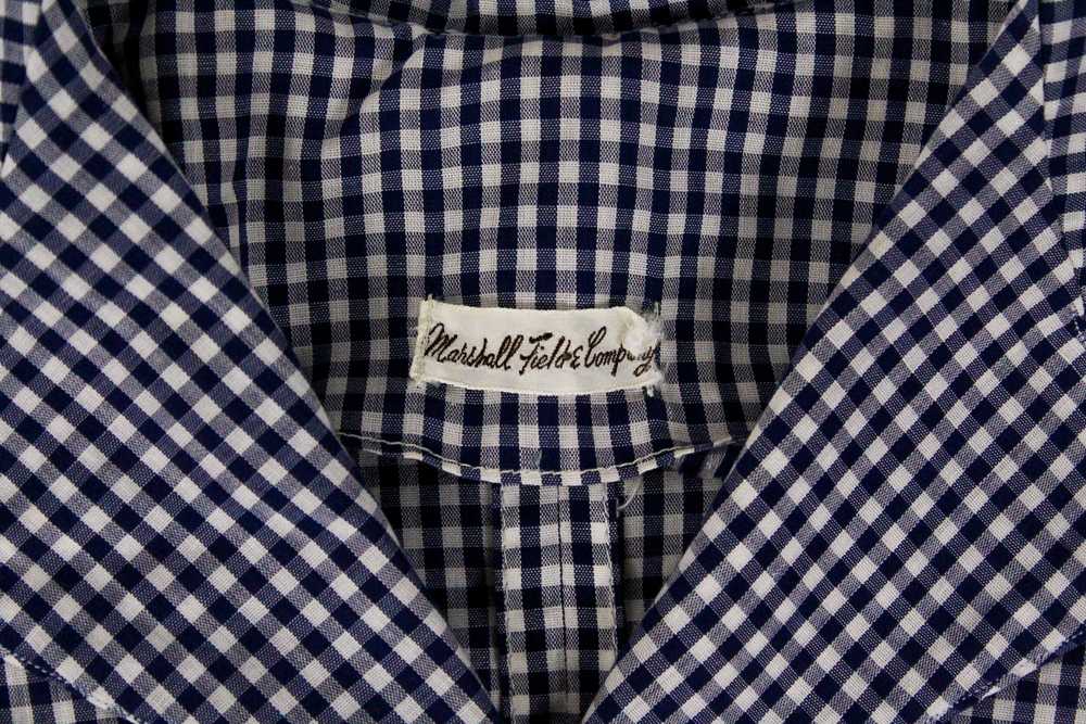 1950s Marshall Field Co Gingham Blouse - image 4