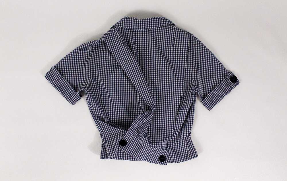 1950s Marshall Field Co Gingham Blouse - image 8