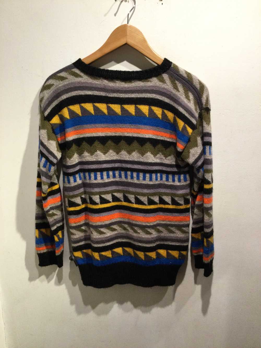 Kansai Yamamoto march striped wool sweater - image 5