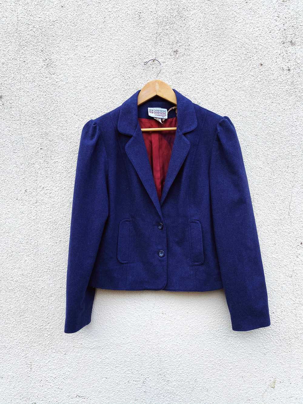 Vintage Sasson Charcoal Cropped Jacket - image 1