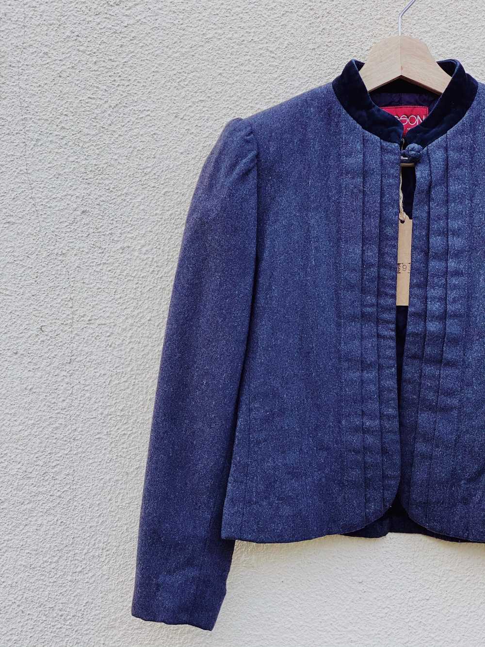 Vintage Sasson Charcoal Cropped Jacket - image 2