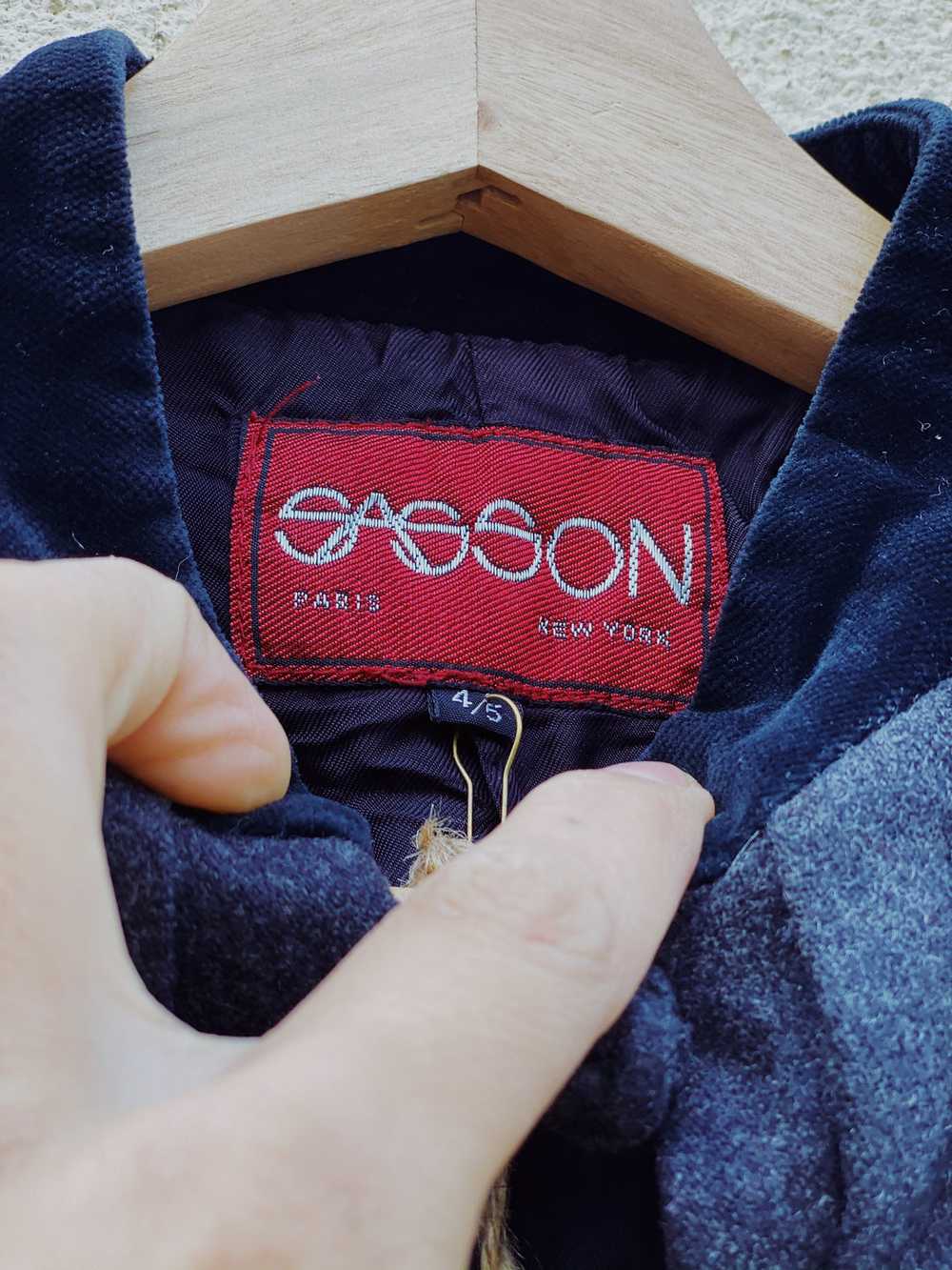 Vintage Sasson Charcoal Cropped Jacket - image 5
