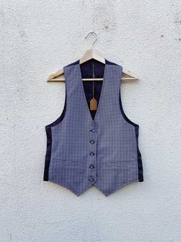 Vintage Reversible Houndstooth Vest - image 1