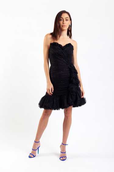 Lorcan Mullany 80's strapless glitter tulle party 