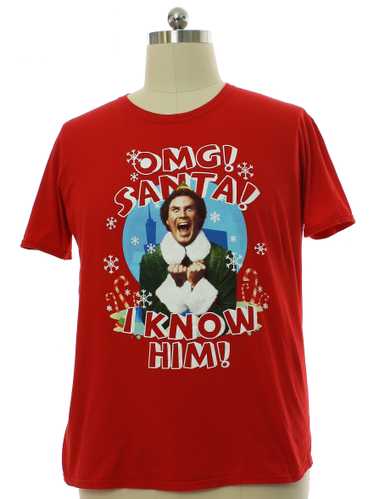 Elf Mens Elf Will Farrell Ugly Christmas T-Shirt