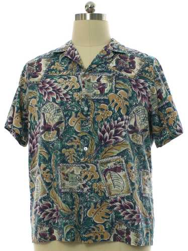 Vintage Styled By RJC Mens Hawaiian Shirt Small Ocean Dolphin Houston Astros