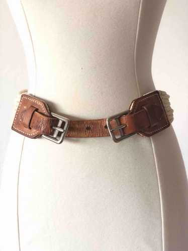 1980's Andres Courégges Canvas Rope and Leather Be