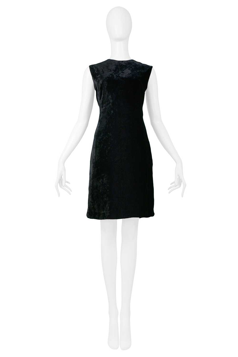 VERSACE BLACK VELVET DRESS & BLAZER ENSEMBLE - image 4