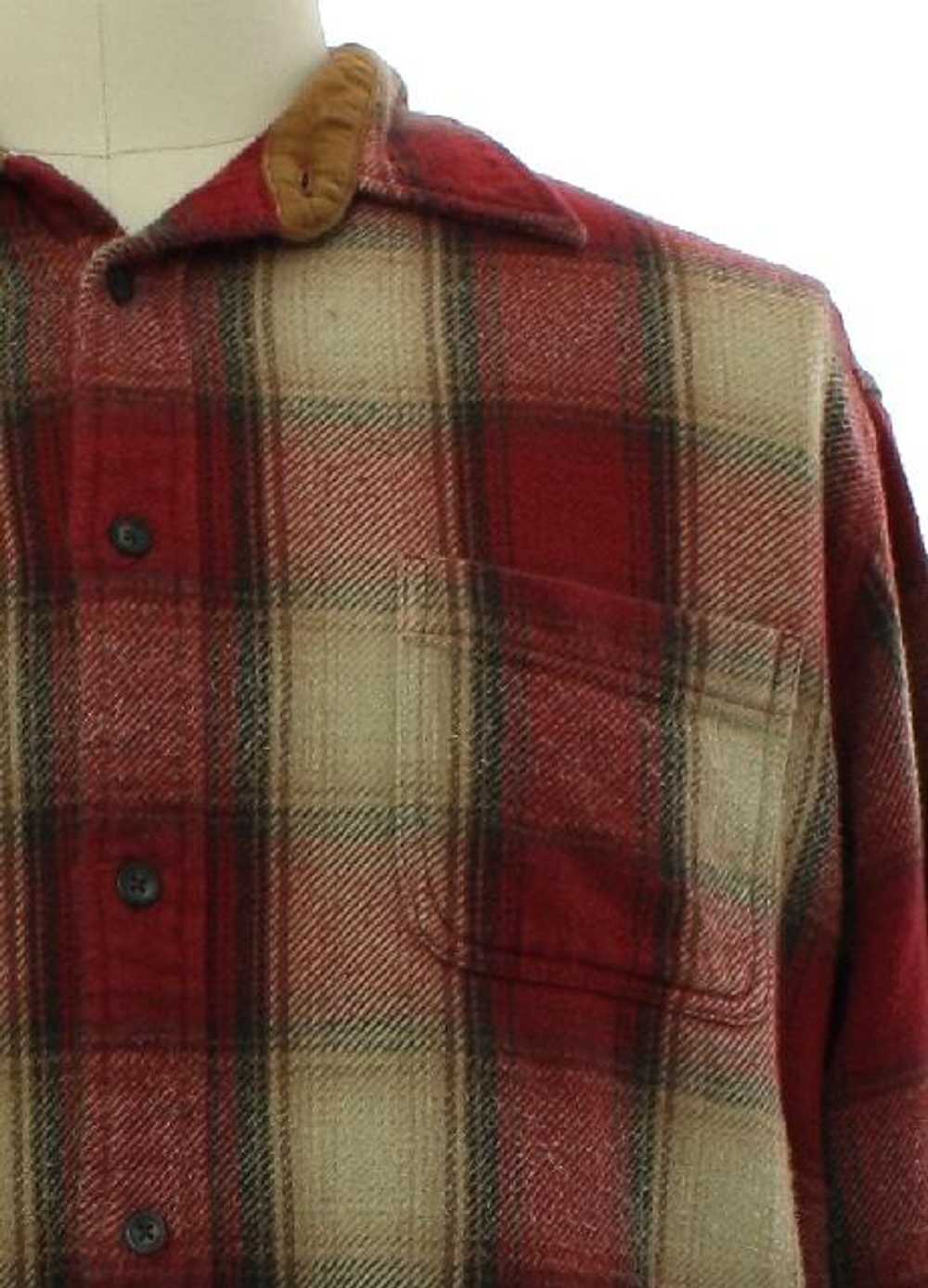 1990's St Johns Bay Mens Heavy Cotton Flannel Shi… - image 2