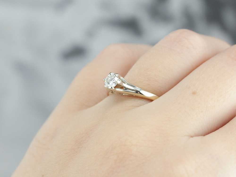 Diamond Solitaire Engagement Ring - image 5