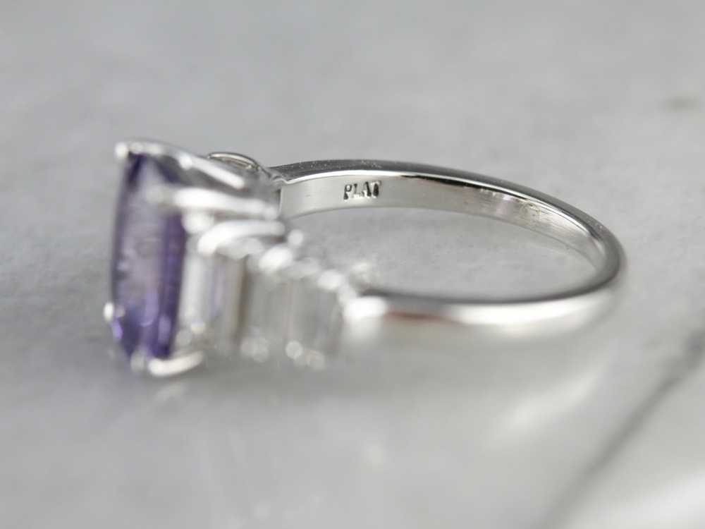 Purple Sapphire Statement Ring - image 3
