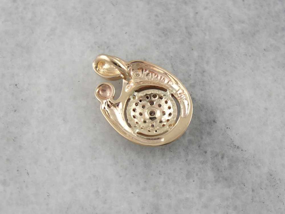 Champagne Diamond Mother and Child Pendant - image 4