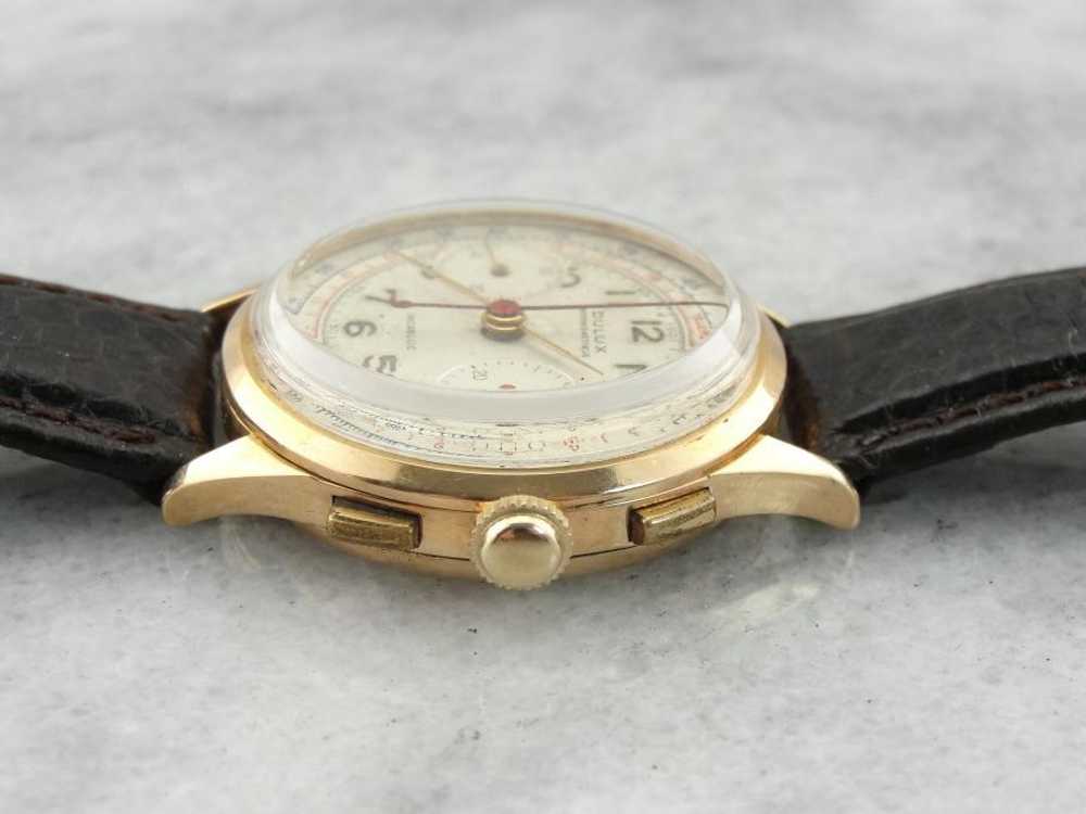 Rose Gold Dulux 1950's Rose Gold Wrist Watch - image 3