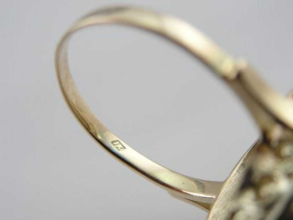 Ladies Filigree Ring with Fine Ethiopian Opal - image 3
